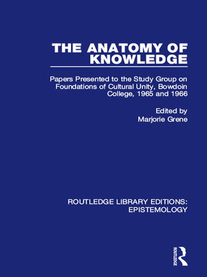 cover image of The Anatomy of Knowledge